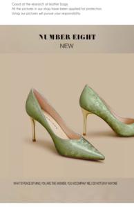 New Chinese style light national style champagne colored high heels