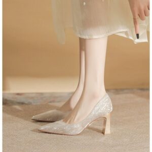 2026 new non tiring high-heeled shoes with thick heels