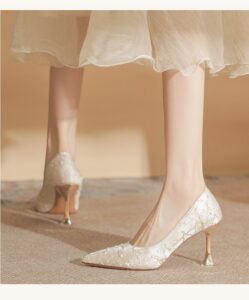 Starry Sky Pearl High Heels