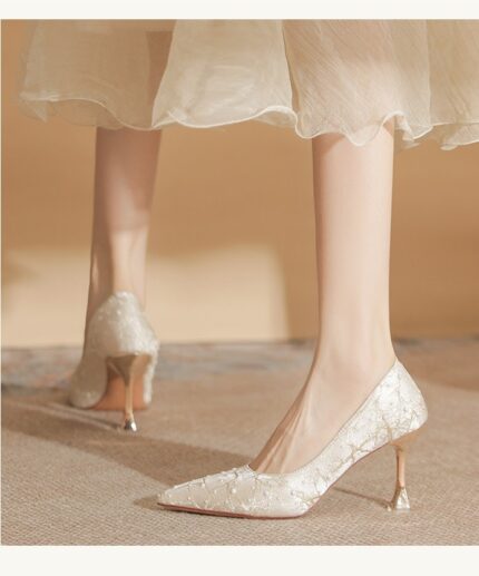 Starry Sky Pearl High Heels