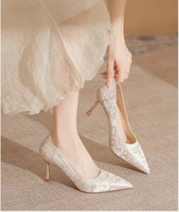 Starry Sky Pearl High Heels