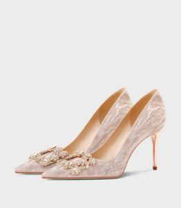 Exquisite yet not tiring foot wedding shoes, women's engagement high heels