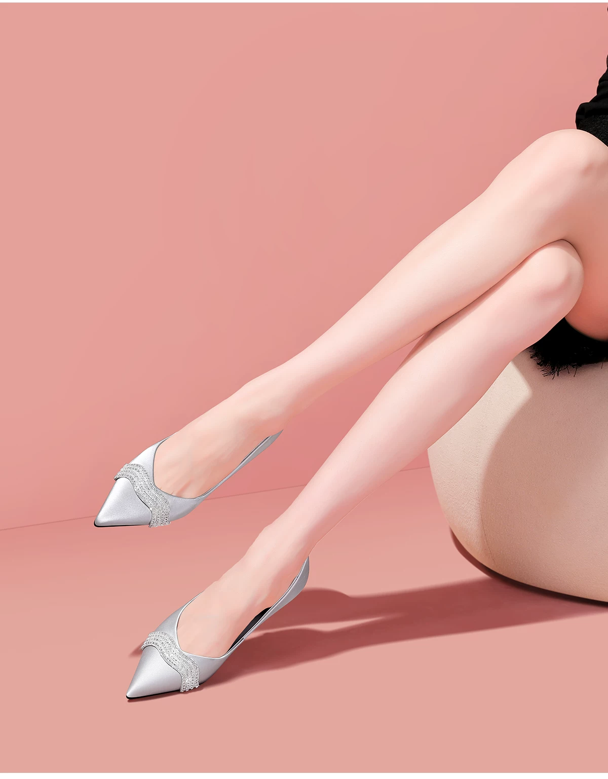 2026 new style of niche, shallow, comfortable and versatile high heels 2026 new style of niche, shallow, comfortable and versatile high heels