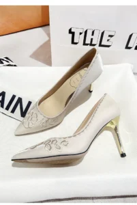 2026 New Versatile Chinese Style High Heels with Thin Heels