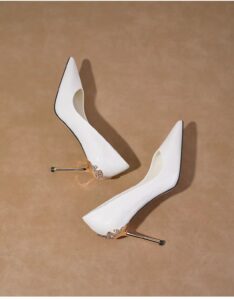 Original designer metal toe high heels