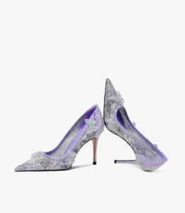 Luxury Water Diamond Butterfly Stiletto Heels