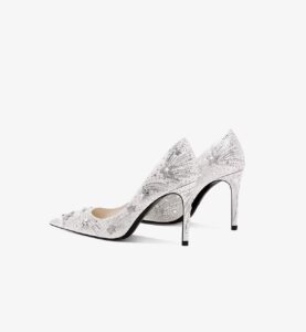 Small niche rhinestone high heels for women with slim heels