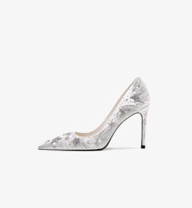 Small niche rhinestone high heels for women with slim heels