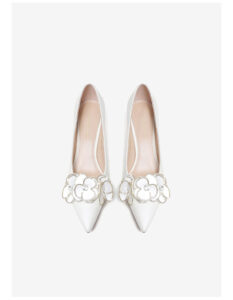 white kitten high heels