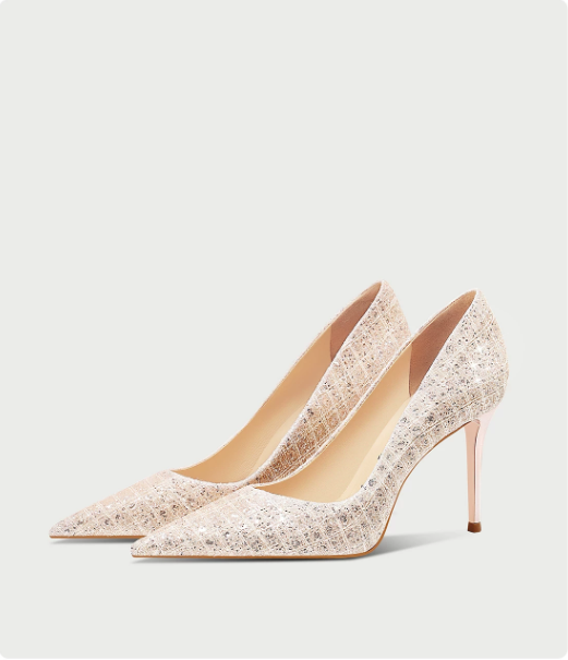 Champagne wedding shoes, bridal shoes, new high heels Champagne wedding shoes, bridal shoes, new high heels