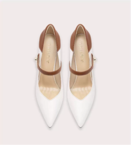 One line pointed thin heel light luxury high heels