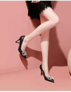 2026 New Style Versatile Water Diamond High Heels with Pointed Points
