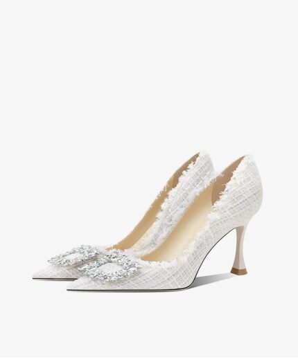 New rhinestone high heels for women with slim heels