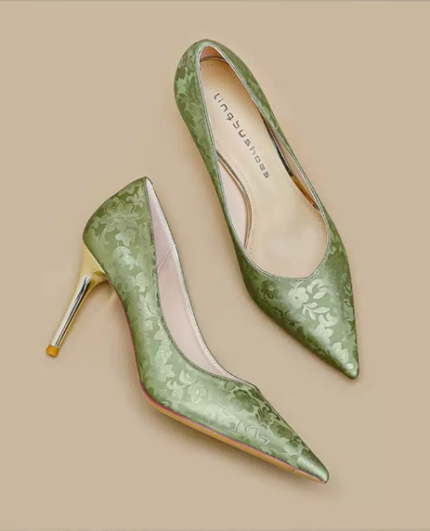 Champagne colored high heels for women 2026 new slim heels