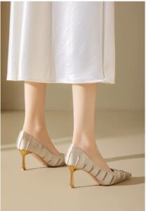 French retro high heels