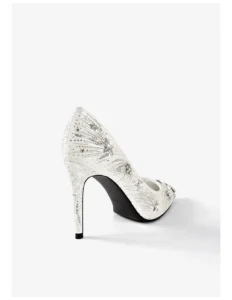 Original rhinestone high heels for women, full diamond crystal shoes