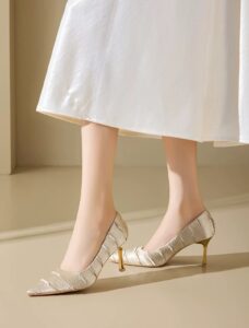 French retro high heels
