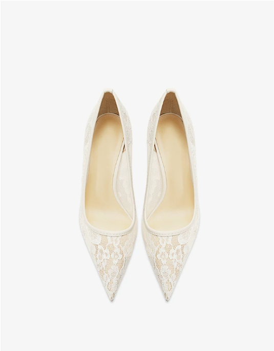 Lace high heels for women, 2026 new model, pointed and slender heel Lace high heels for women, 2026 new model, pointed and slender heel