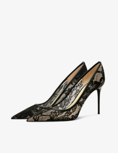 Lace high heels for women, 2026 new model, pointed and slender heel