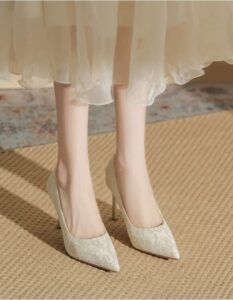 Lace Hanfu High Heels