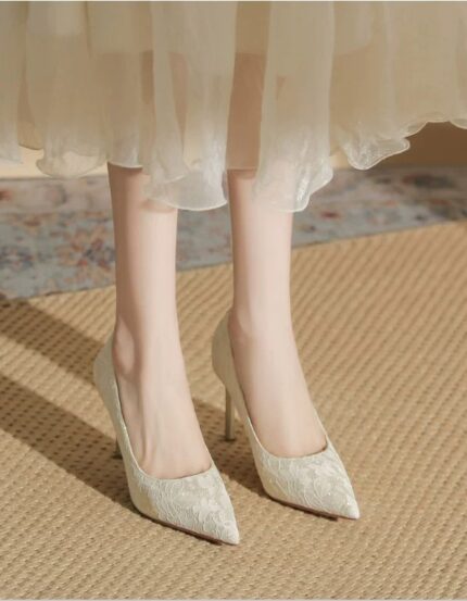 Lace Hanfu High Heels