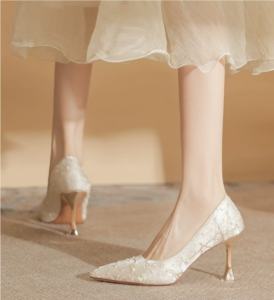 Starry Sky Pearl High Heels
