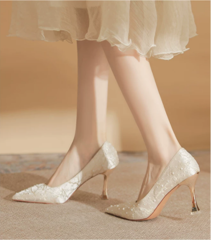 Starry Sky Pearl High Heels