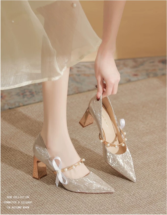 Not tiring, thick heels, high heels Not tiring, thick heels, high heels